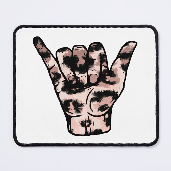 Item preview, Pink Leopard Texture Hang Loose Shaka designed and sold by EpicCreation.