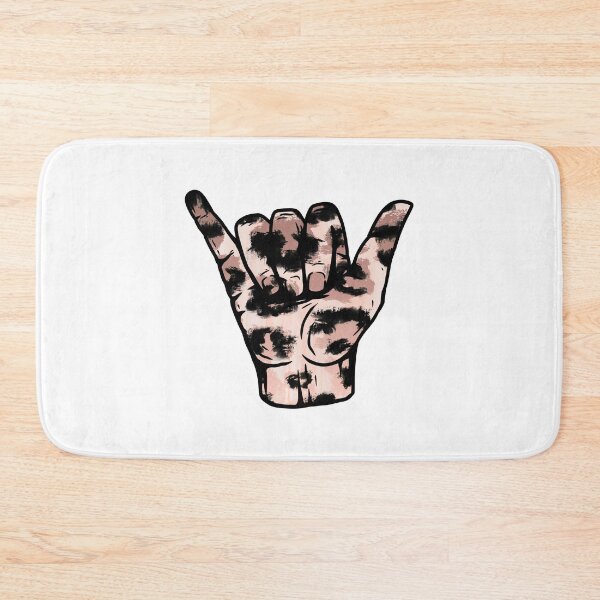 Item preview, Pink Leopard Texture Hang Loose Shaka designed and sold by EpicCreation.