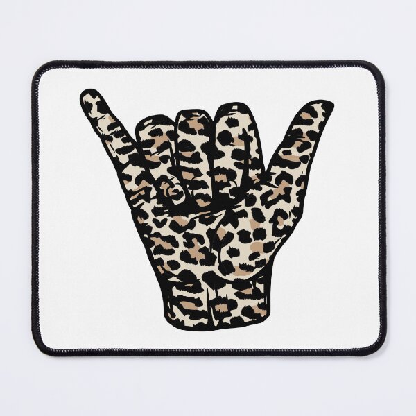 Item preview, Leopard Pattern Hang Loose Shaka designed and sold by EpicCreation.