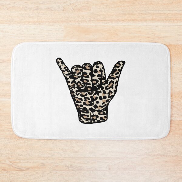 Item preview, Leopard Pattern Hang Loose Shaka designed and sold by EpicCreation.