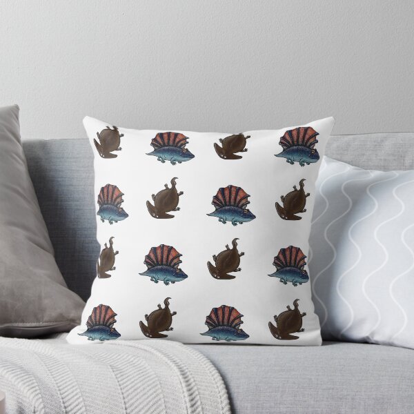 Item preview, Cartoony Platyhystrix and Diplocaulus designed and sold by Schweinmithut.