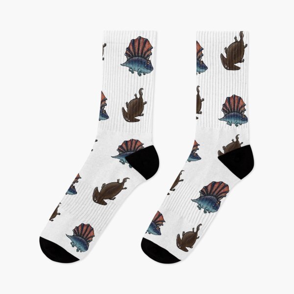 Item preview, Cartoony Platyhystrix and Diplocaulus designed and sold by Schweinmithut.
