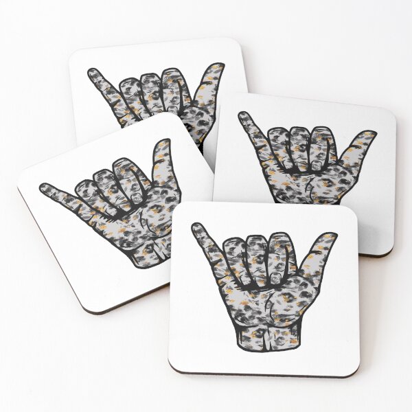 Item preview, Marble Leopard Pattern Hang Loose Shaka designed and sold by EpicCreation.
