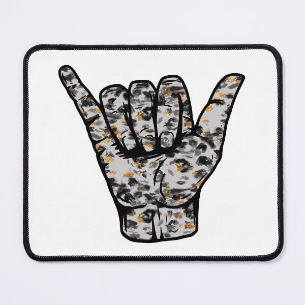 Item preview, Marble Leopard Pattern Hang Loose Shaka designed and sold by EpicCreation.