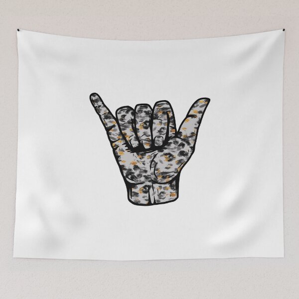 Item preview, Marble Leopard Pattern Hang Loose Shaka designed and sold by EpicCreation.