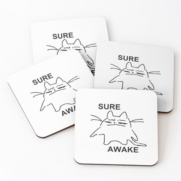 Item preview, Sure awake cat designed and sold by catcrumb.