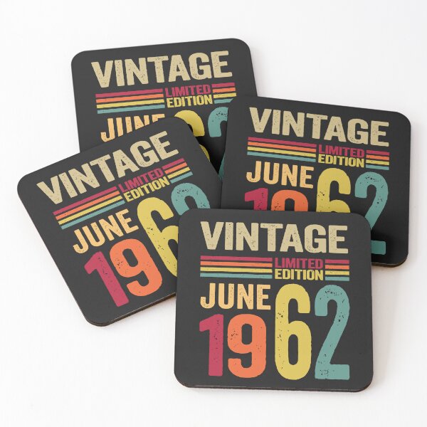 Item preview, 60 Year Old Gifts Vintage June 1962 - 60th Birthday gift designed and sold by BahaaIB.