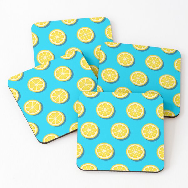 Item preview, Fresh juicy yellow citrus slice lemon patterns designed and sold by GraphicDream.