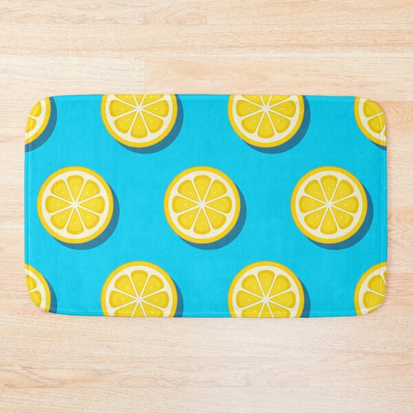 Item preview, Fresh juicy yellow citrus slice lemon patterns designed and sold by GraphicDream.