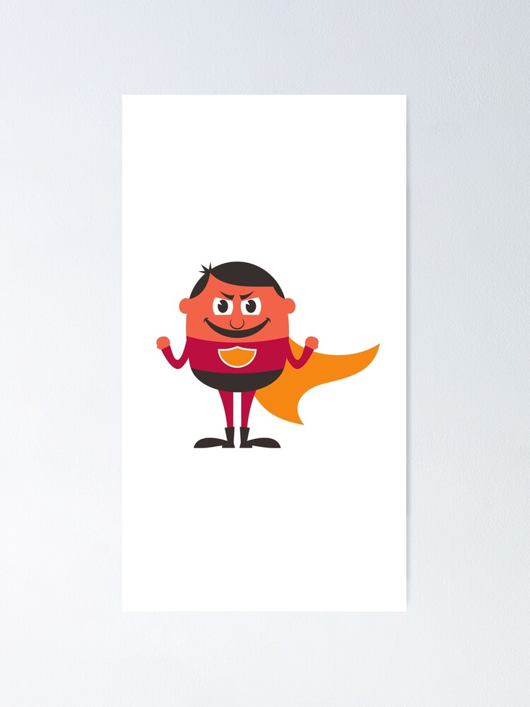 Aperçu 1 sur 3. Poster avec l'œuvre angry, cartoon superman, power man image printed products, avenger printed products créée et vendue par Rami2012.