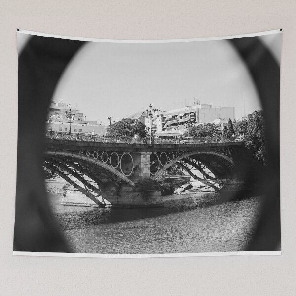 Item preview, SEVILLA - TRIANA - BRIDGE - BLACK AND WHITE - SEVILLE - POSTCARD - PHOTOS designed and sold by Tropical Blood.
