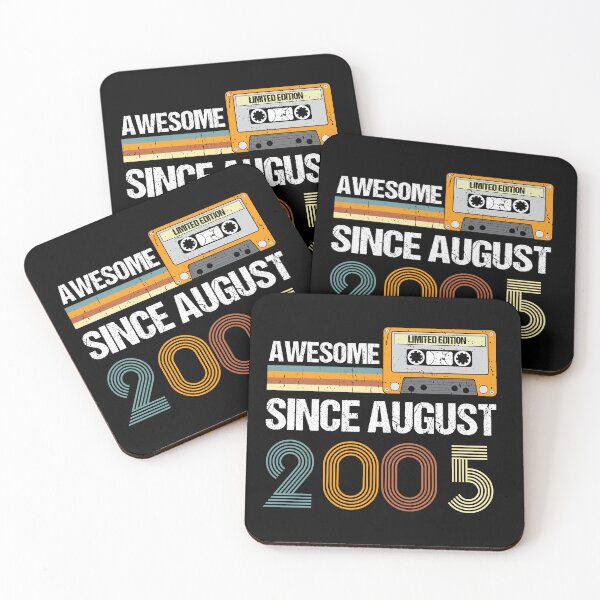 Item preview, Awesome Since August 2005 | Made In 2005 | August Birthday Quotes designed and sold by AMINE  ★★★★★.