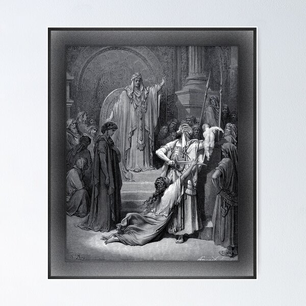 The Judgment of Solomon by Gustave Doré Remastered Xzendor7 Classical Art Old Masters Reproductions Poster