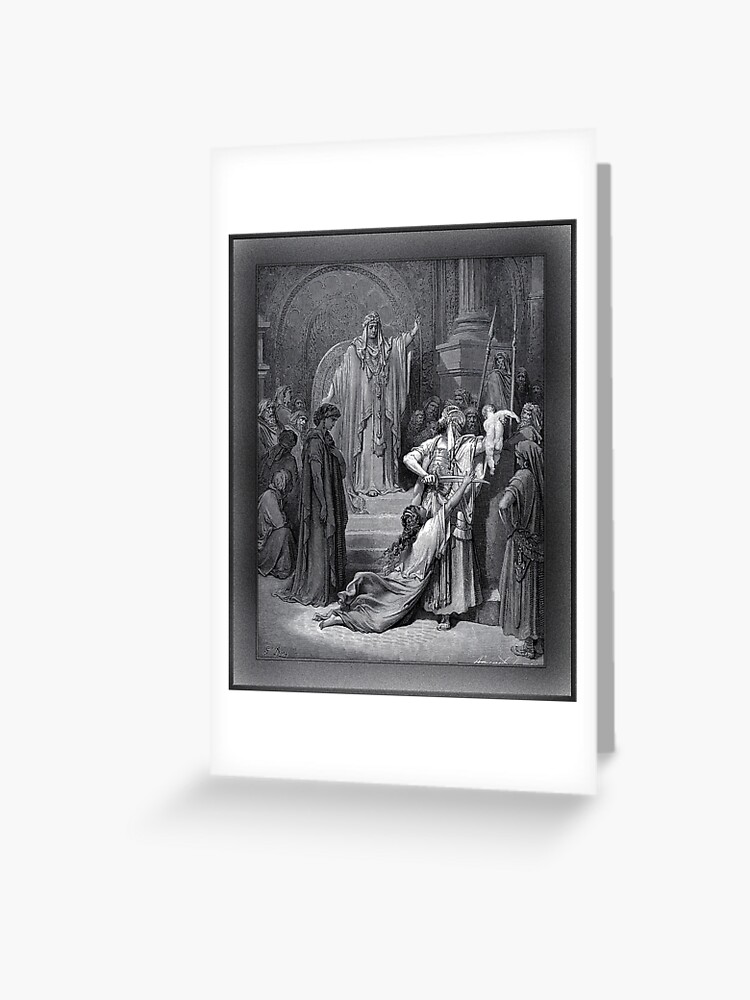 The Judgment of Solomon by Gustave Doré Remastered Xzendor7 Classical Art  Old Masters Reproductions Greeting Card for Sale by xzendor7