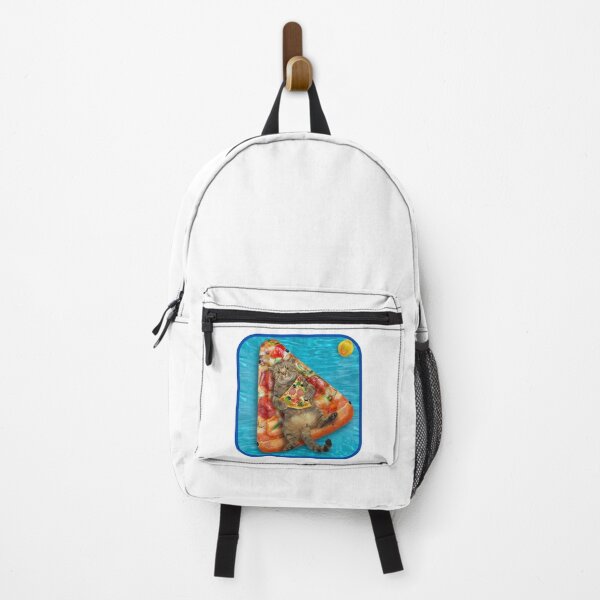 Item preview, cat eating a pizza designed and sold by DoraHappy.