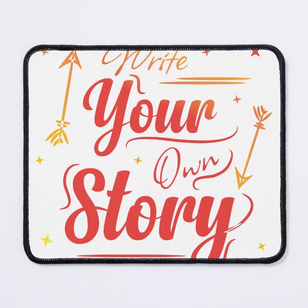 Item preview, Write your own Story, Motivational text art doodle designed and sold by feel-free-store.