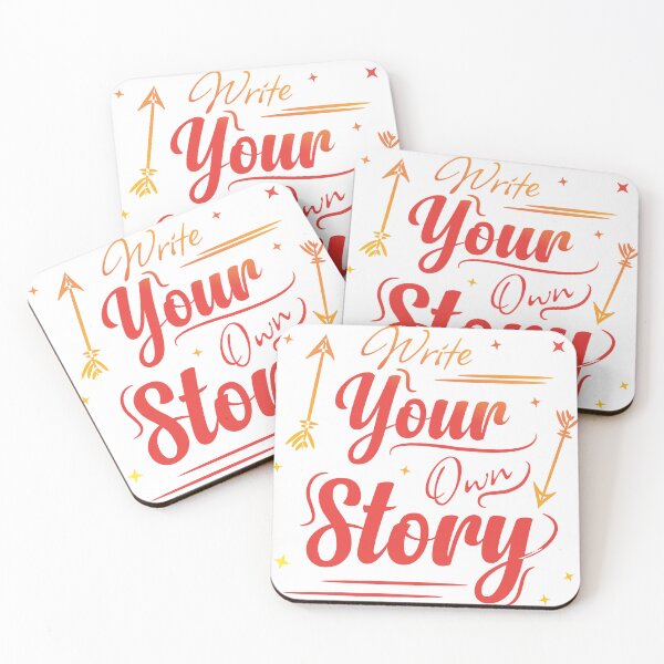 Item preview, Write your own Story, Motivational text art doodle designed and sold by feel-free-store.