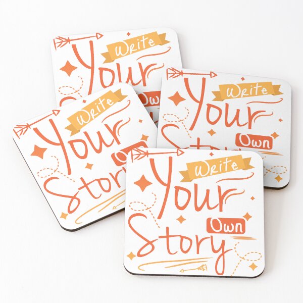 Item preview, Write your own Story, Motivational text art doodle designed and sold by feel-free-store.