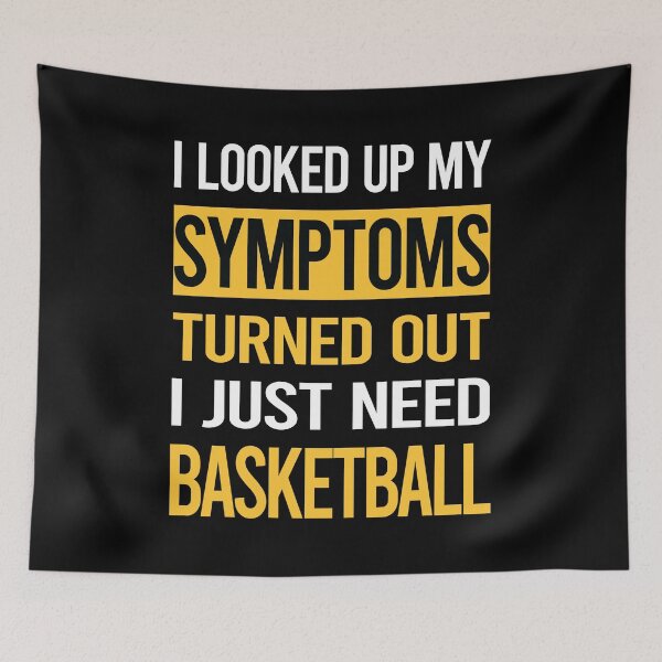 Item preview, Funny My Symptoms Basketball designed and sold by kerry8d7dlaurie.