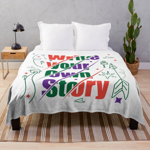 Item preview, Write your own Story, Motivational text art doodle designed and sold by feel-free-store.