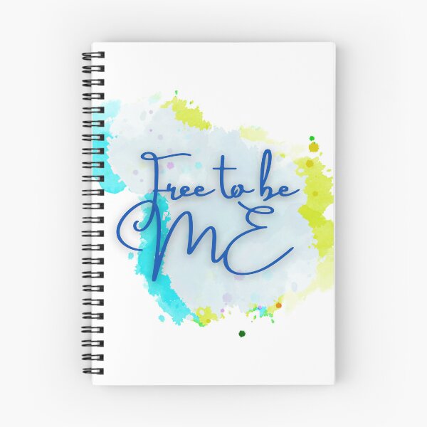 Item preview, Free To Be Me | Blue Text with Splash of Colour | Walk Your Path | Evolving | Soul Essence designed and sold by FrequencyV.