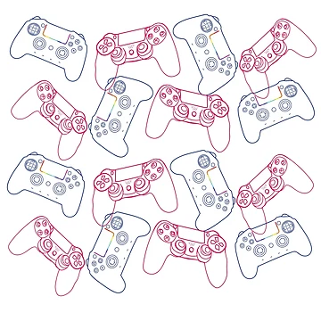 Artwork thumbnail, Controllers Pattern by Manitarka