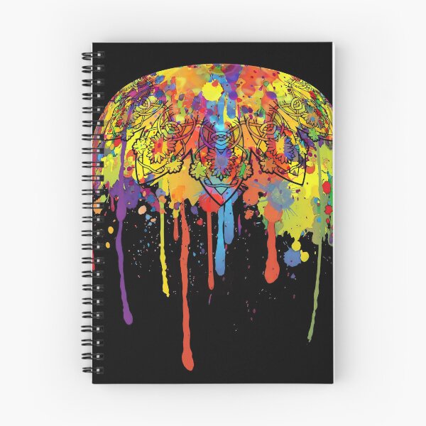 Item preview, Running Ink Splashes Mandala Hairstyle designed and sold by EDDArt.