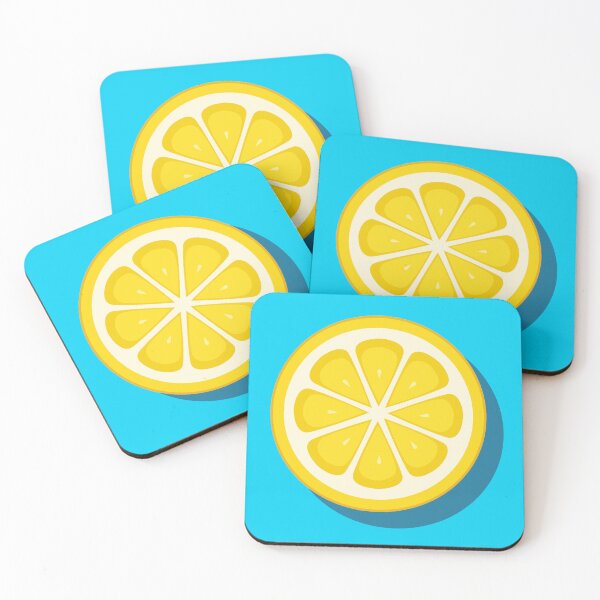 Item preview, Fresh juicy yellow slice citrus lemon patterns designed and sold by GraphicDream.
