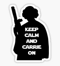Keep Calm and Carrie On Sticker