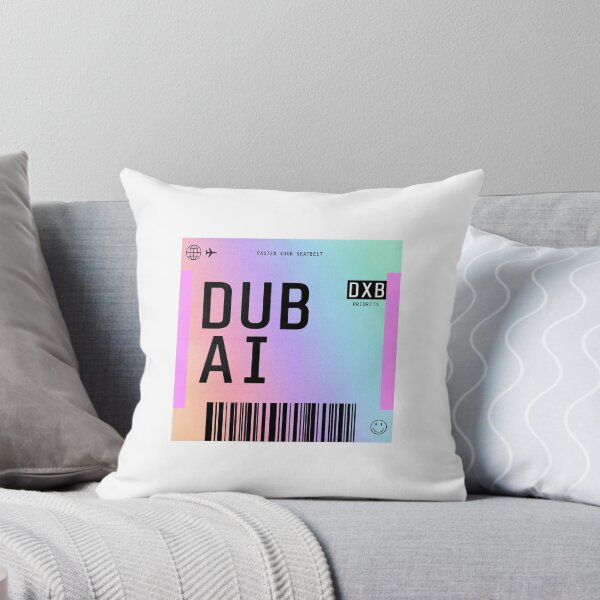 Item preview, Dubai Boarding Pass DXB Rainbow Gradient designed and sold by lukassfr.