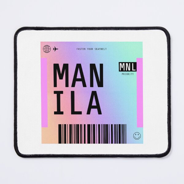 Item preview, Manila Boarding Pass MNL Rainbow Gradient designed and sold by lukassfr.