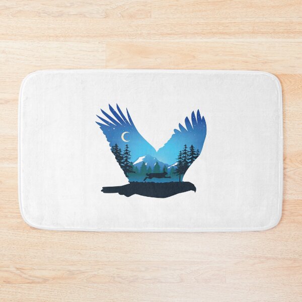 Item preview, Bunny Rabbit Eagle Forest Pine Tree Moon Animal designed and sold by BakaOutfit.