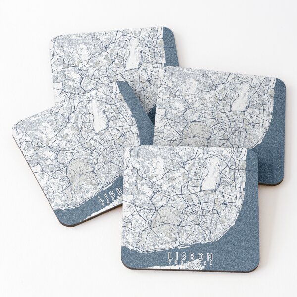 Item preview, Lisbon City Map of Portugal - Coastal designed and sold by deMAP.