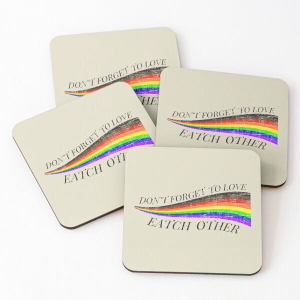 Item preview, Don't Forget to love Eatch Other Rainbow flag- Gay Pride 2022 designed and sold by yococo.