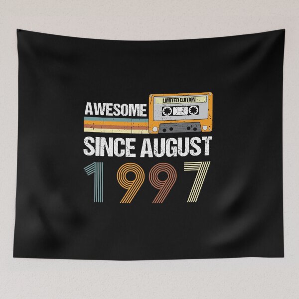 Item preview, Awesome Since August 1997 | Made In 1997 | August Birthday Quotes designed and sold by AMINE  ★★★★★.