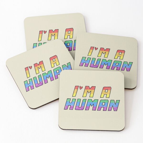 Item preview, I'm a humain rainbow flag - Gay Pride 2022 designed and sold by yococo.