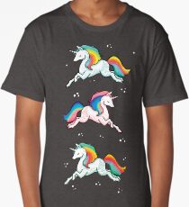 Rainbow Unicorns Long T-Shirt