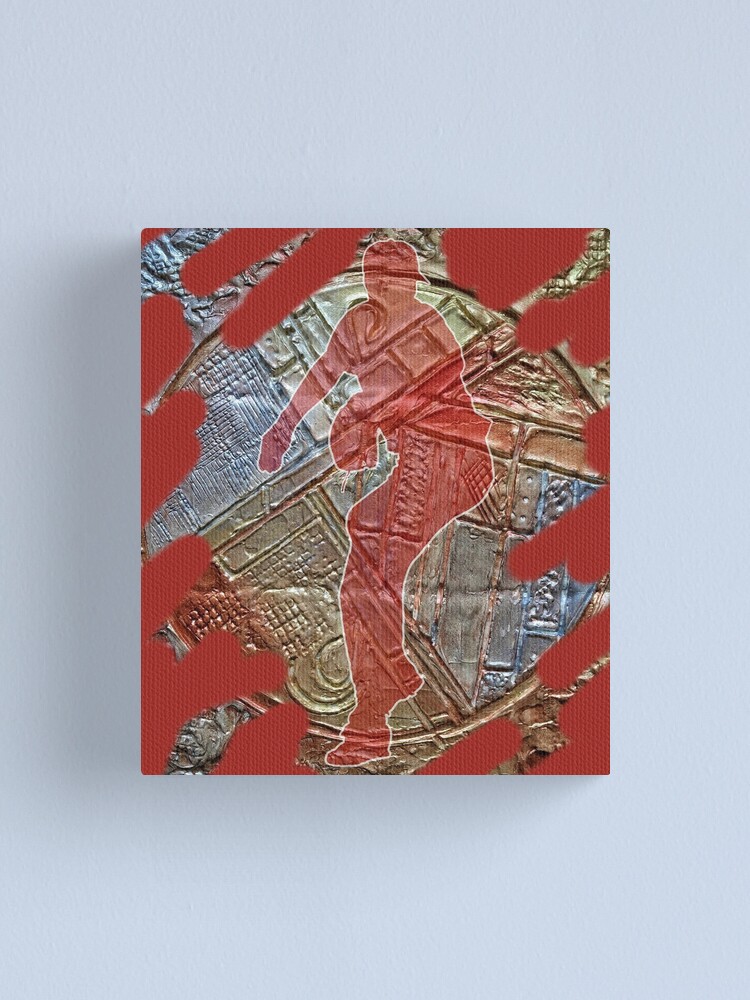Alternate view of STRIKE THREE - BASEBALL PITCHER Canvas Print