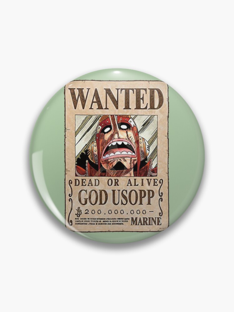 Wanted Usop One Piece Anime Pin