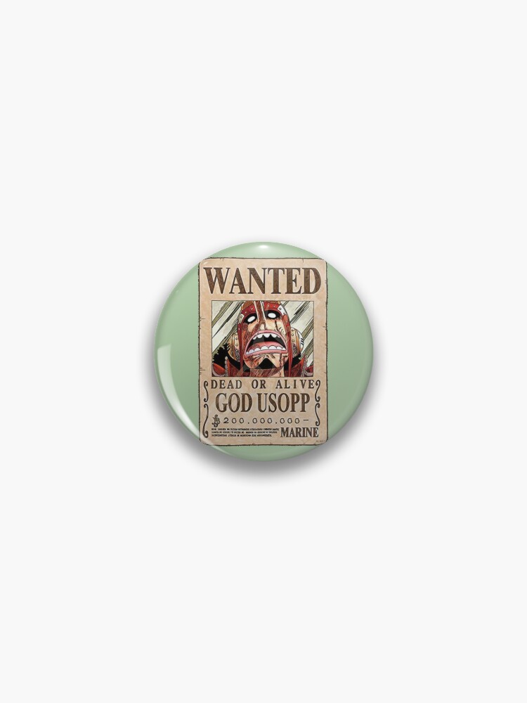 Wanted Usop One Piece Anime Pin