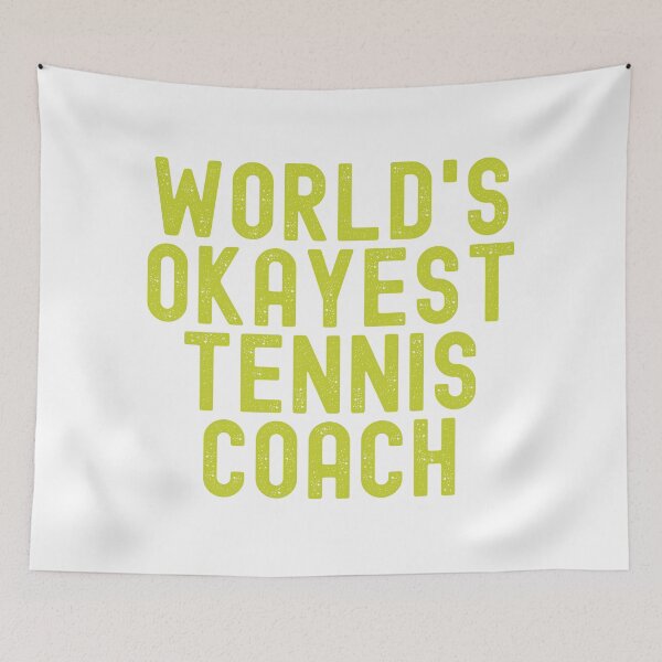 Item preview, World's Okayest Tennis Coach designed and sold by Adel Qasem.