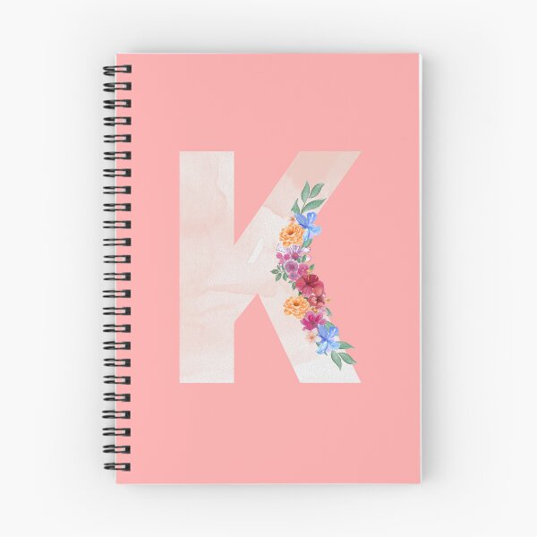 Item preview, Diseño de acuarela floral rosa letra K designed and sold by Pagsibol.