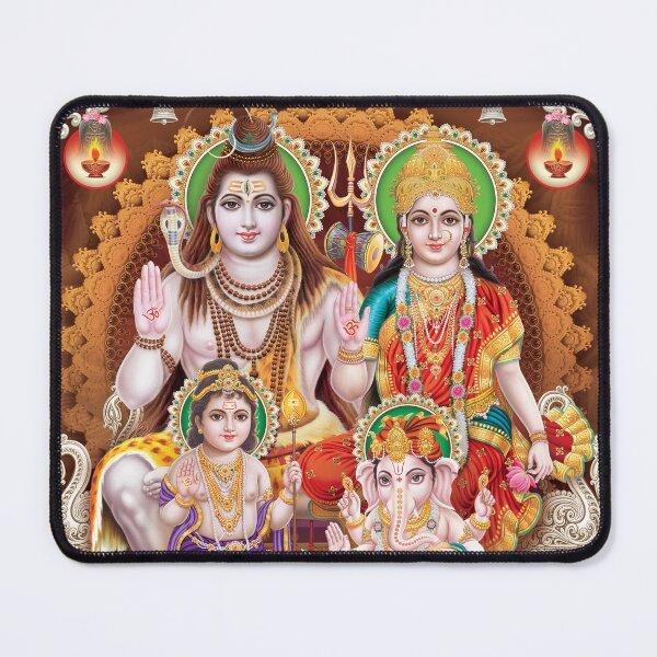 Item preview, Lord Shiva Parvati Ganesh Krishna Hindu God designed and sold by tanabe.