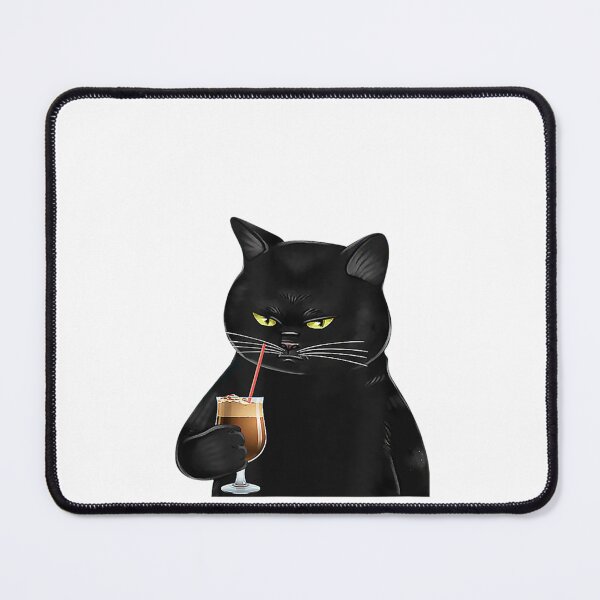 Item preview, Black Cat Let Me Pour You A Tall Glass Of Get Over It designed and sold by Ruebenshi.