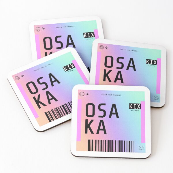 Item preview, Osaka Boarding Pass KIX Rainbow Gradient designed and sold by lukassfr.