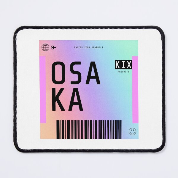 Item preview, Osaka Boarding Pass KIX Rainbow Gradient designed and sold by lukassfr.