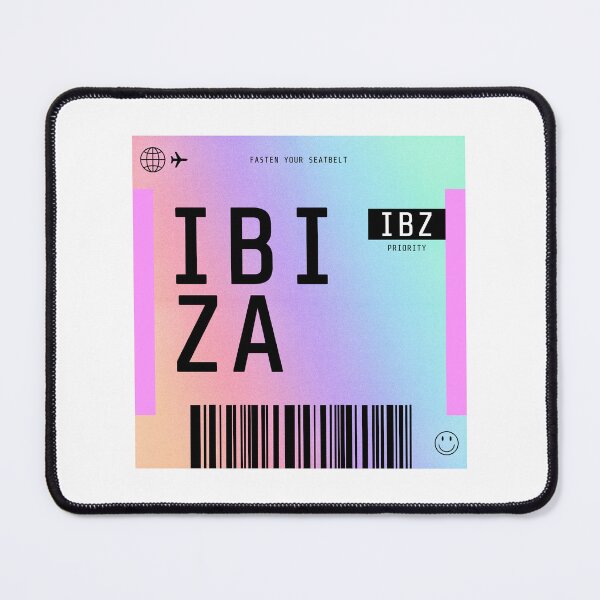 Item preview, Ibiza Boarding Pass IBZ Rainbow Gradient designed and sold by lukassfr.