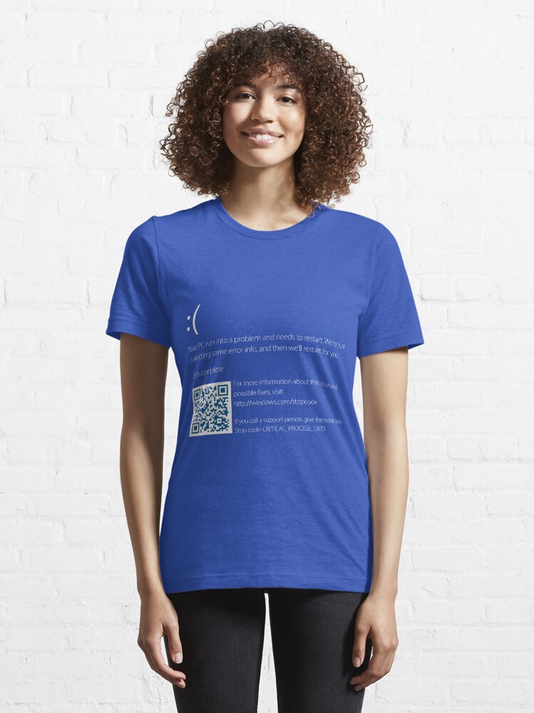 Blue screen of death hot sale shirt