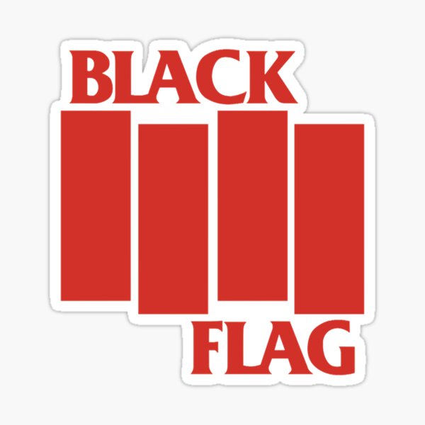 "Black Flag Logo " Sticker for Sale by AdamBerry Redbubble