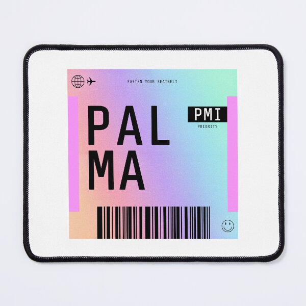 Item preview, Palma Boarding Pass PMI Rainbow Gradient designed and sold by lukassfr.